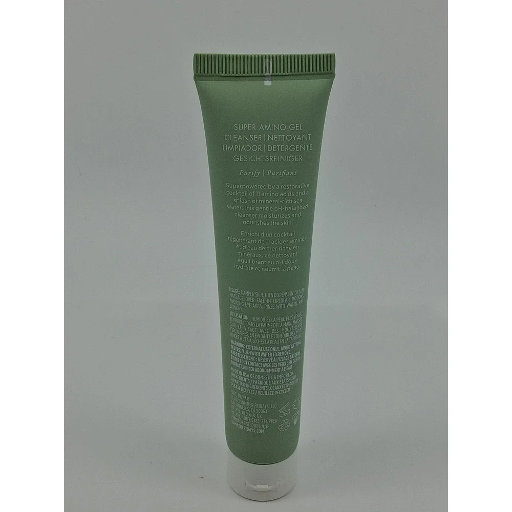 Summer Fridays Super Amino Gel Cleanser Nettoyant Purify - 50 ml / 1.7 fl oz